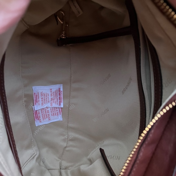 NWT HTF Brahmin Small Elaine Pecan Haiku Satchel - Picture 14 of 16